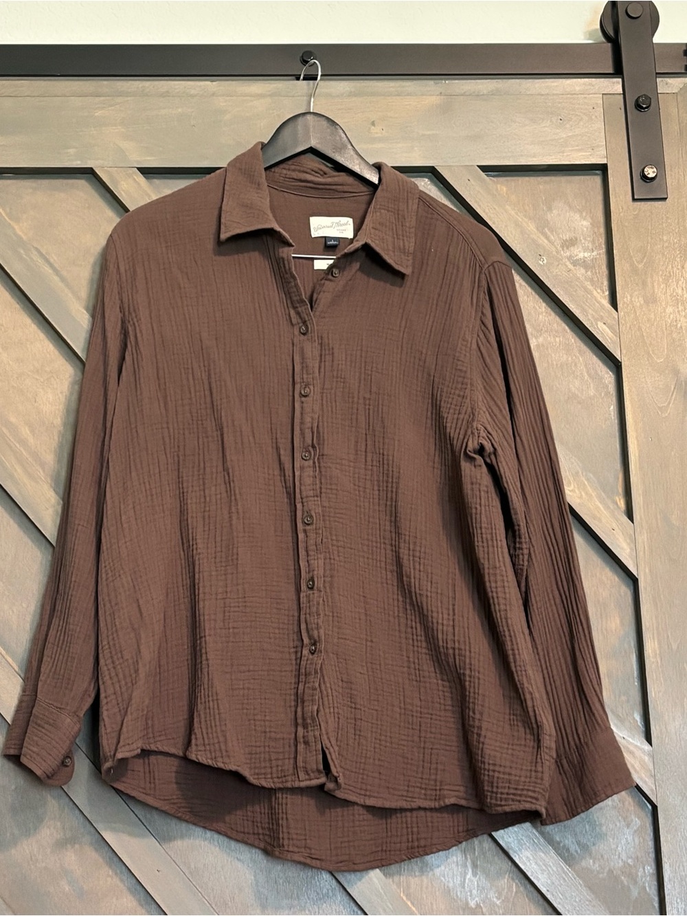 Universal Thread relaxed fit cotton gauze blouse